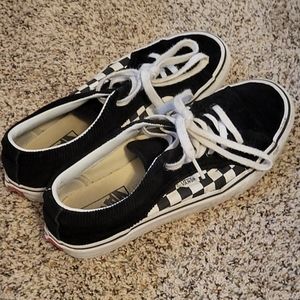 Black Suede Checker Vans